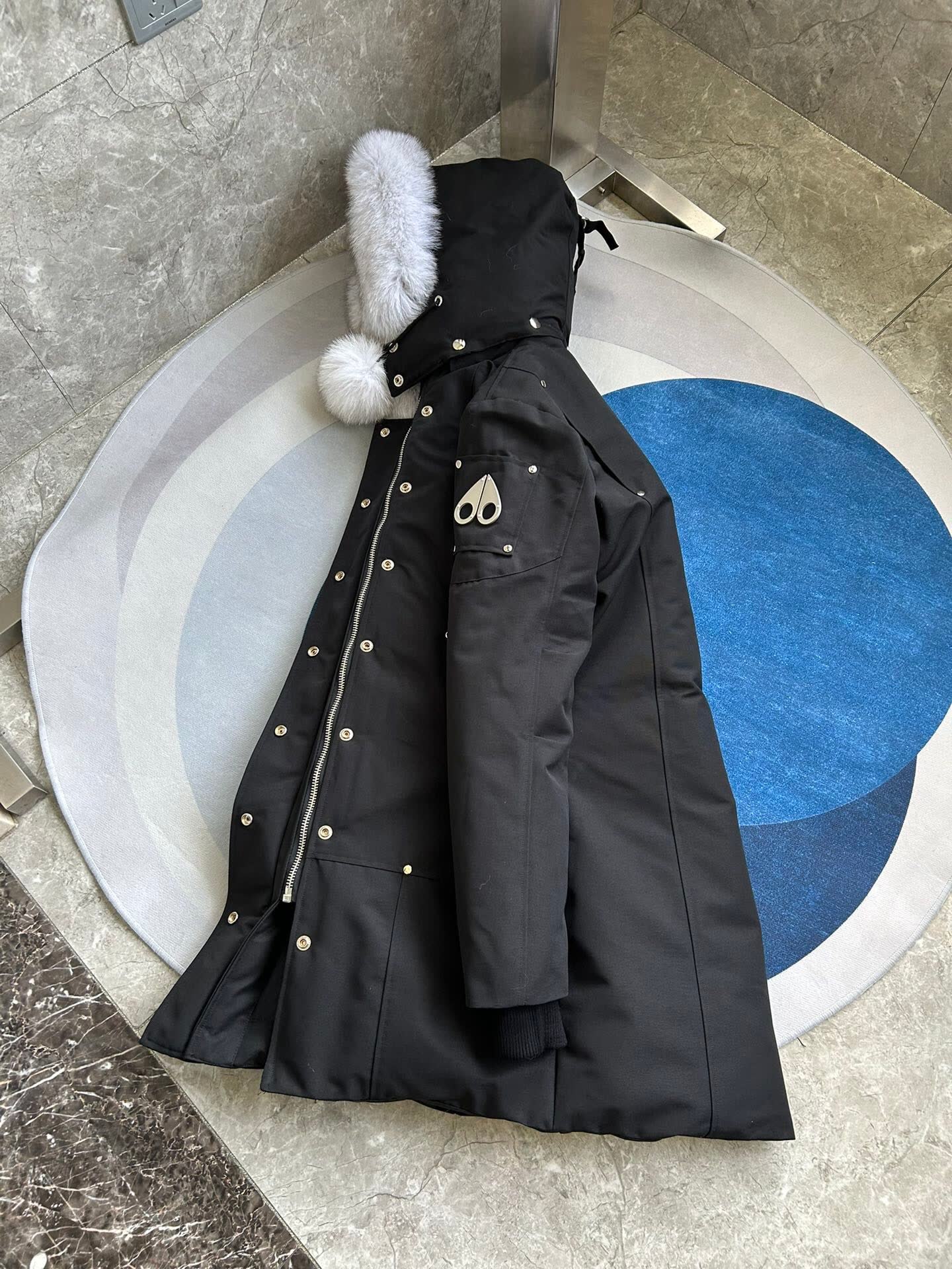 Moose Knuckles Hooded Long Down Parka